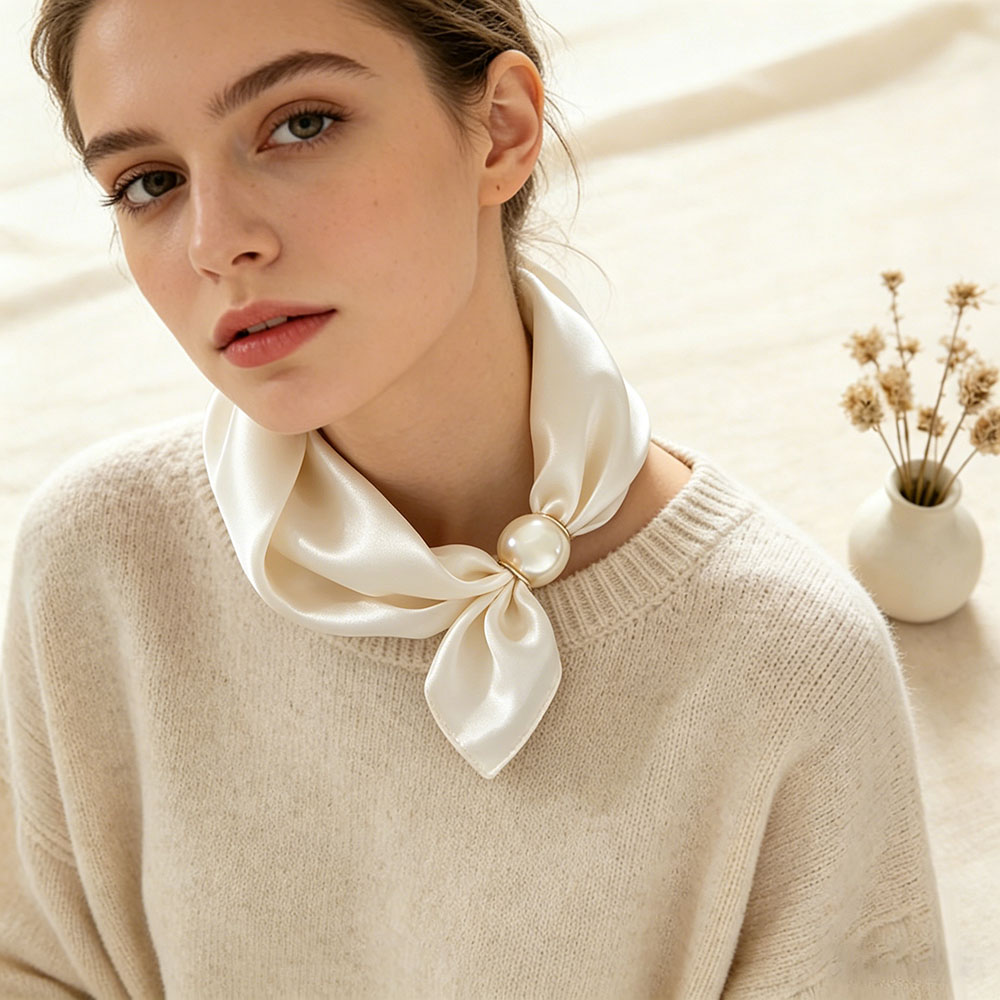 Schal-Kette aus Seide mit magn – Ascot Neck Scarf Bewertung und Preis