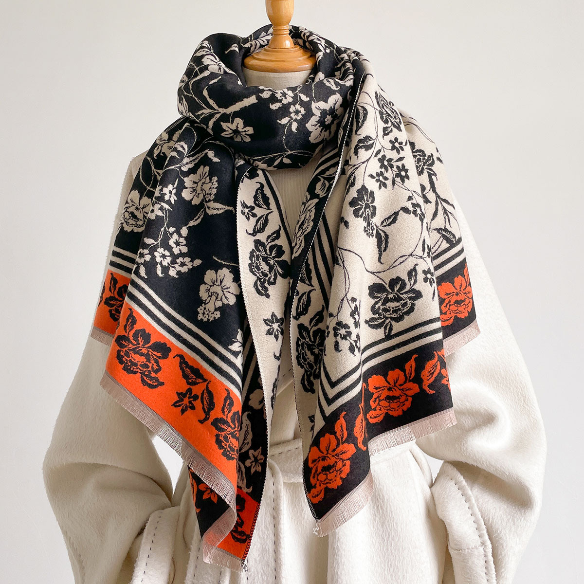 Damen-Schal aus Kaschmir-Imita – Pashmina Wrap Large Bewertung und Preis