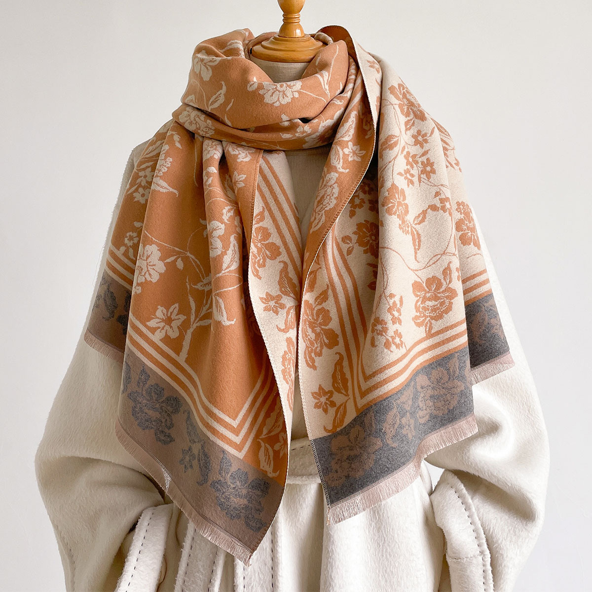 Damen-Schal aus Kaschmir-Imita – Pashmina Wrap Large Bewertung und Preis